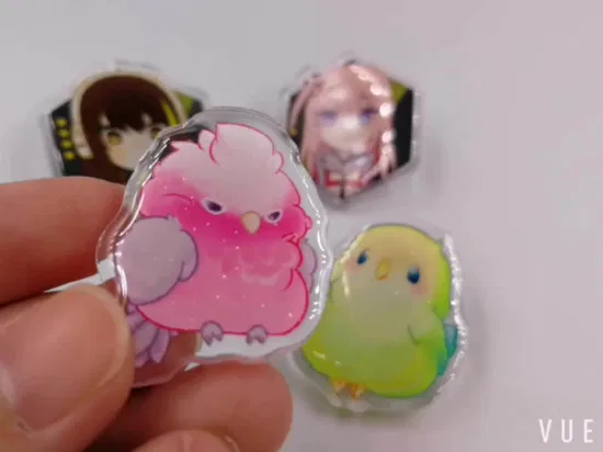 Perni epossidici acrilici carini personalizzati Ciondoli con badge acrilico stampato anime