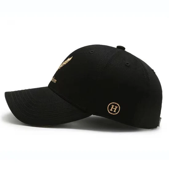 Personalizza berretti da baseball da golf sportivi neri con MOQ basso all'ingrosso con logo ricamato